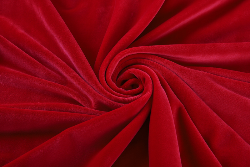 Single side- Bright red  Supersoft  fabric
