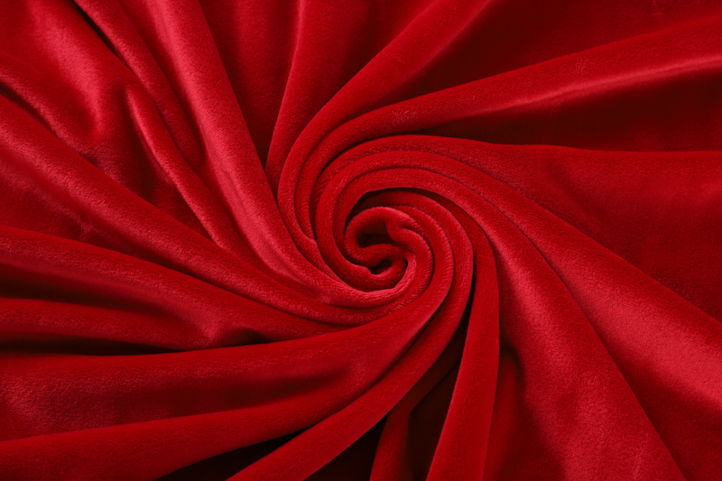 Double sided- Red  Supersoft  fabric